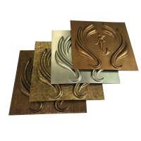 Customized 3D decorative plastic wallpaper by vacuum forming